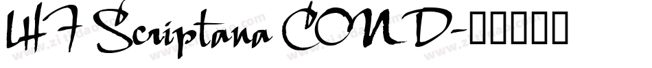 LHF Scriptana COND字体转换